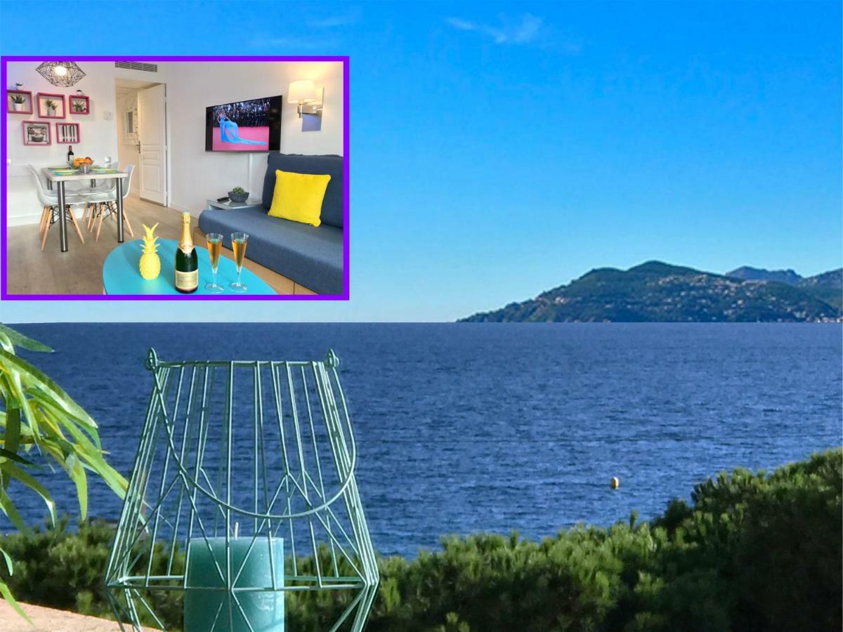 Zen Beach Cannes Sea View Apartment Beach In Front X2 Pools-Ac-Clim-Wifi-Free Parking Inside Exterior photo